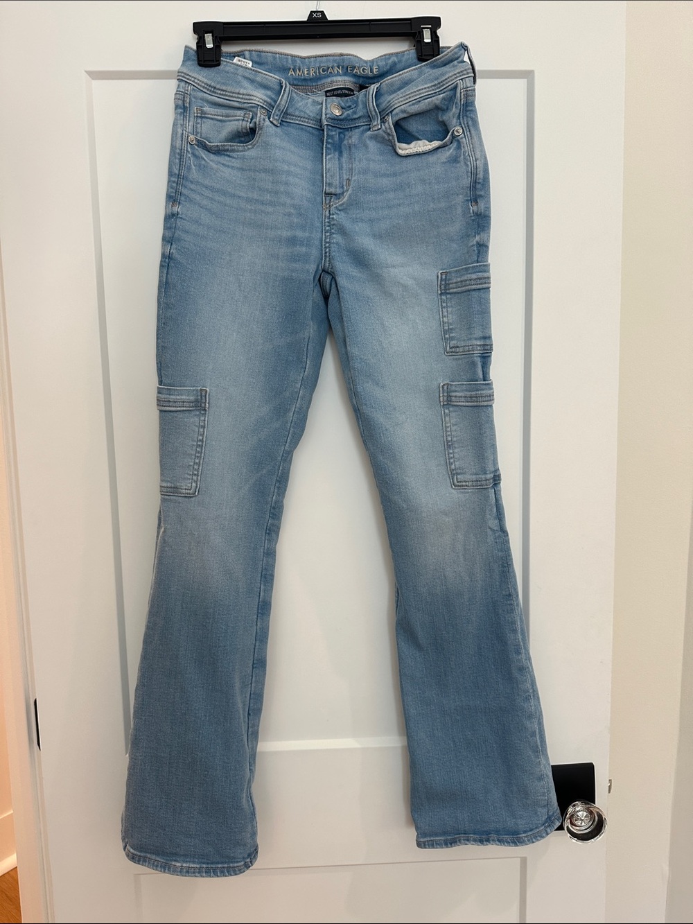 American Eagle Outfitters Light Wash Flare Carpenter Jeans size 4